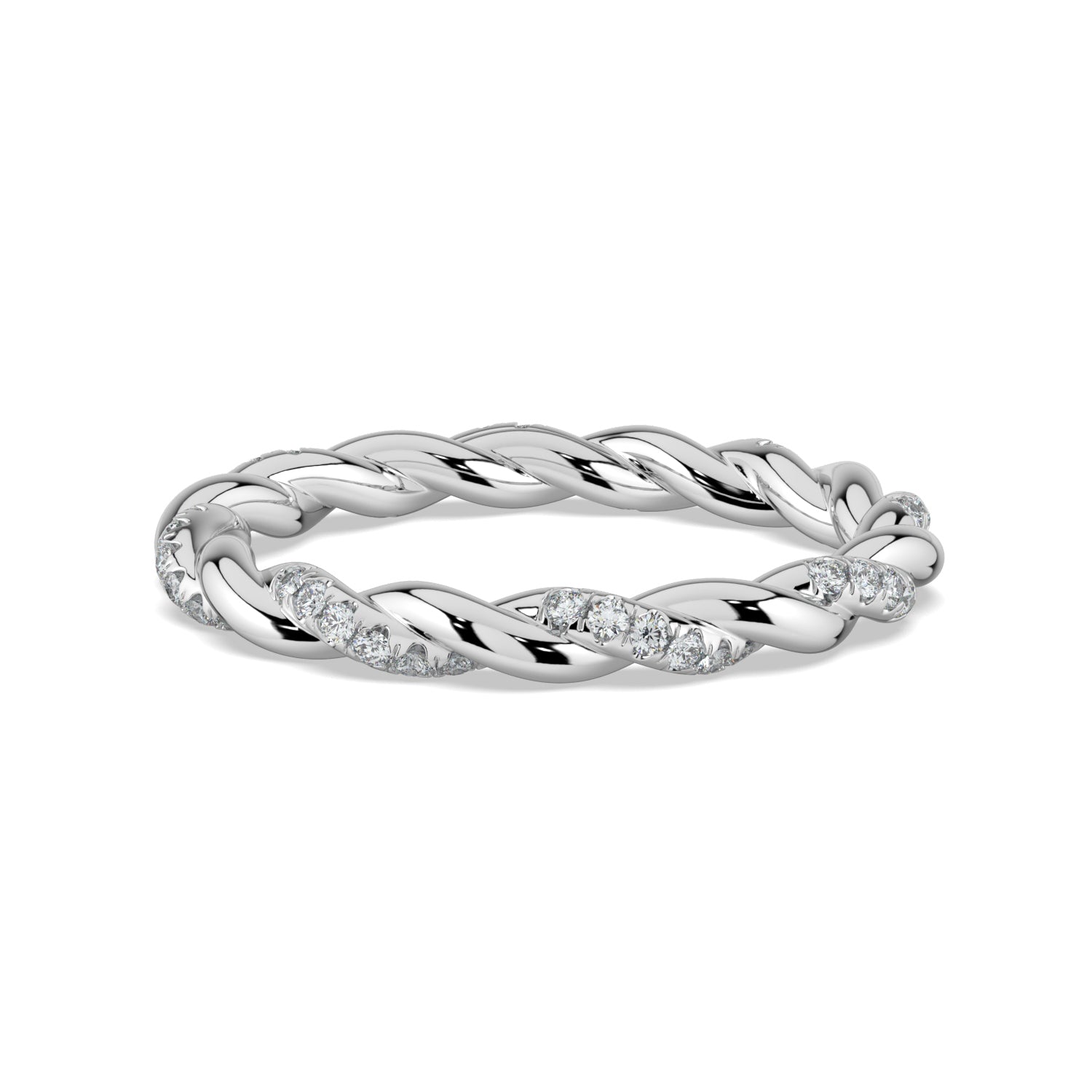 Delicate Braided Wedding Band Perfect Symbol of Love – Minifora