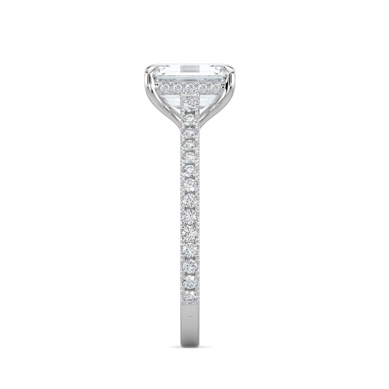 diamond engagement band