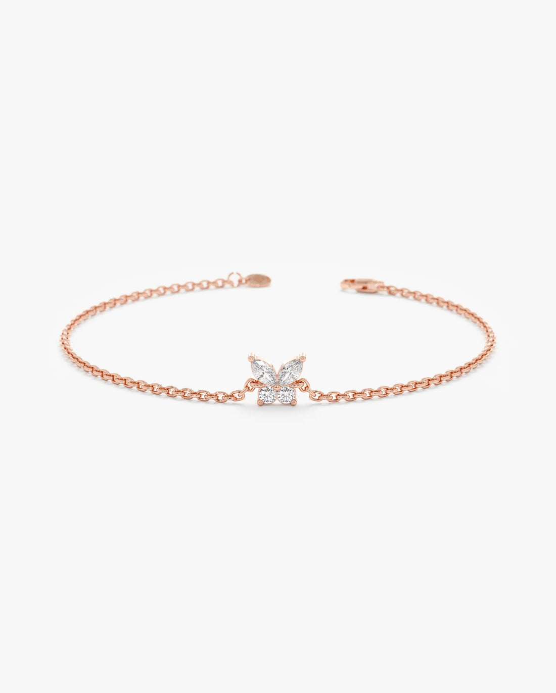 Butterfly Diamond Bracelet 18K Rose Gold
