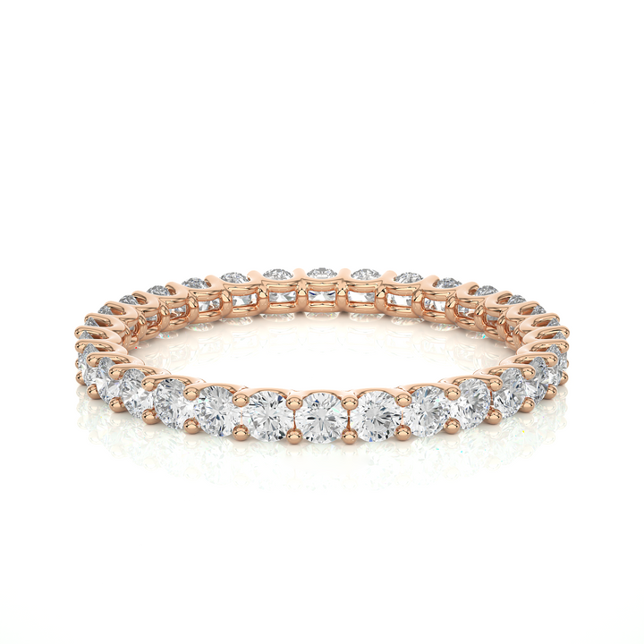 Round Cut Eternity Wedding ring
