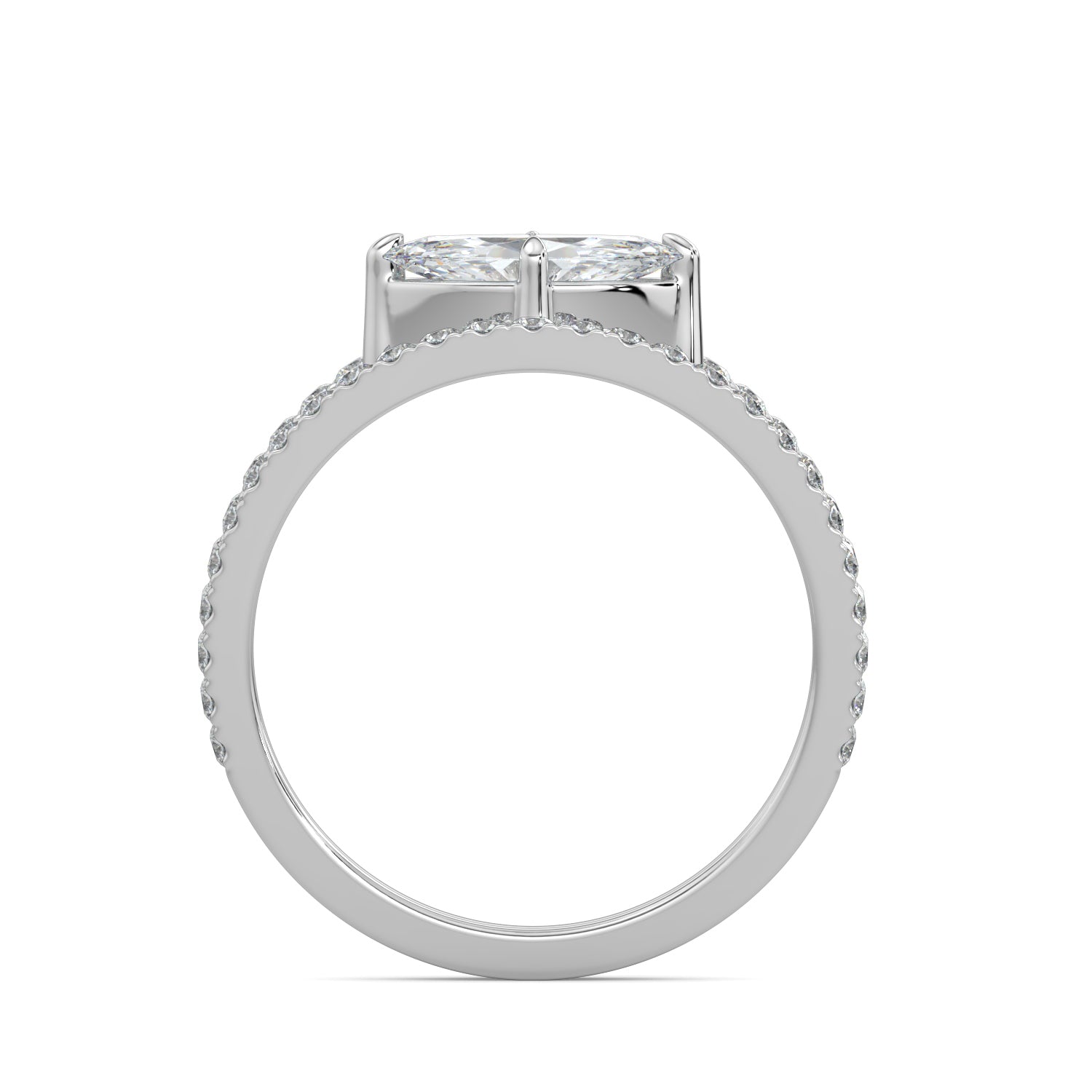 diamond engagement band