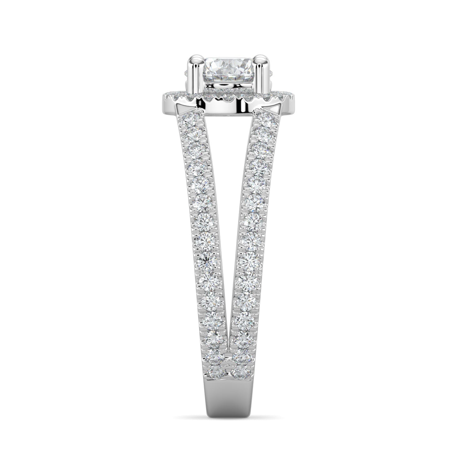 diamond engagement band