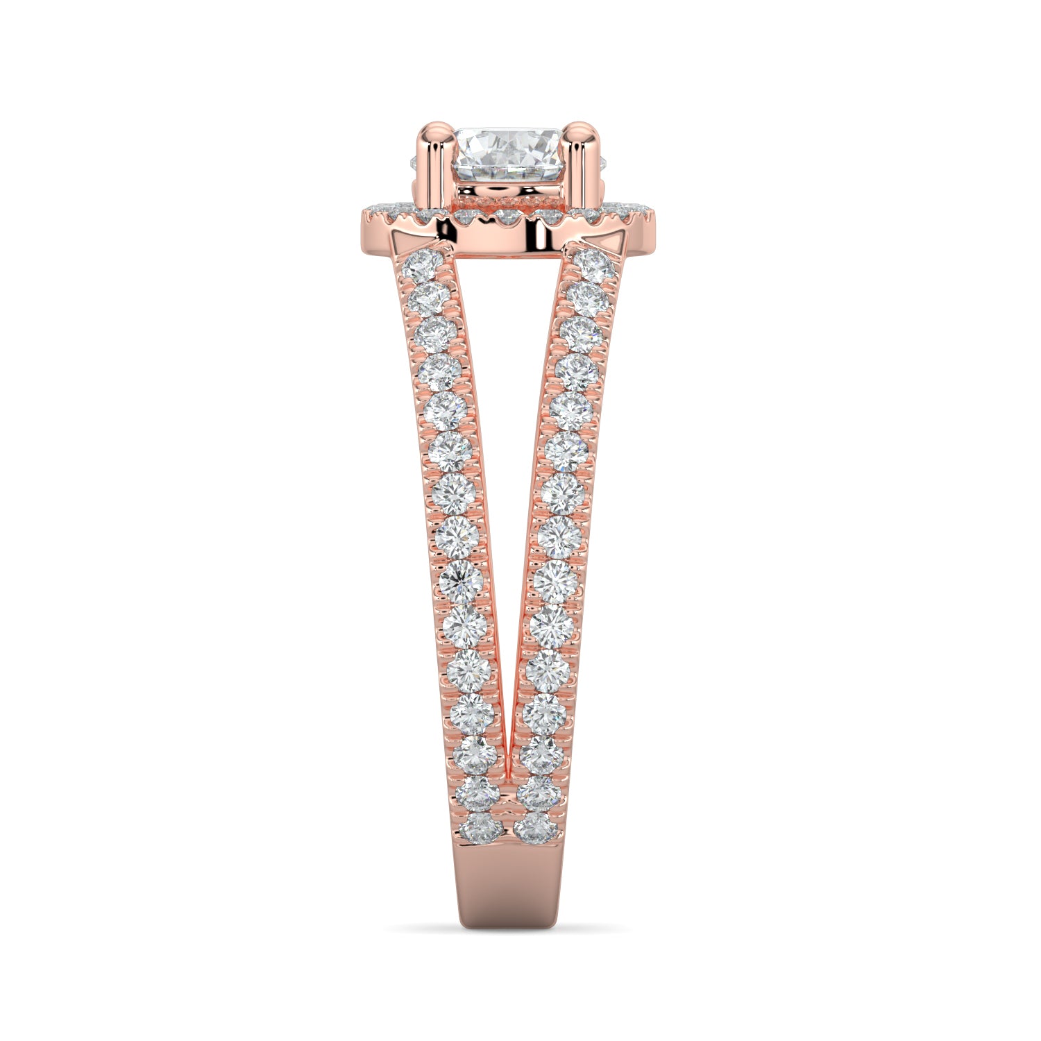 diamond engagement band