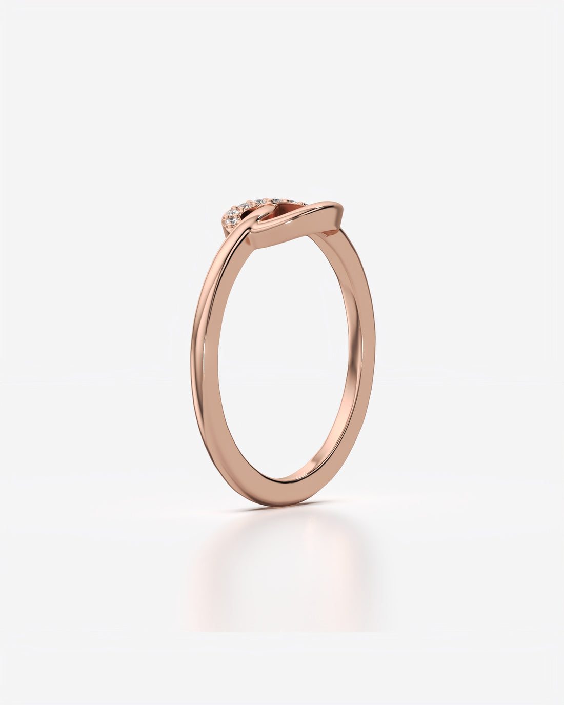 Diamond Love Knot Petite Promise Ring