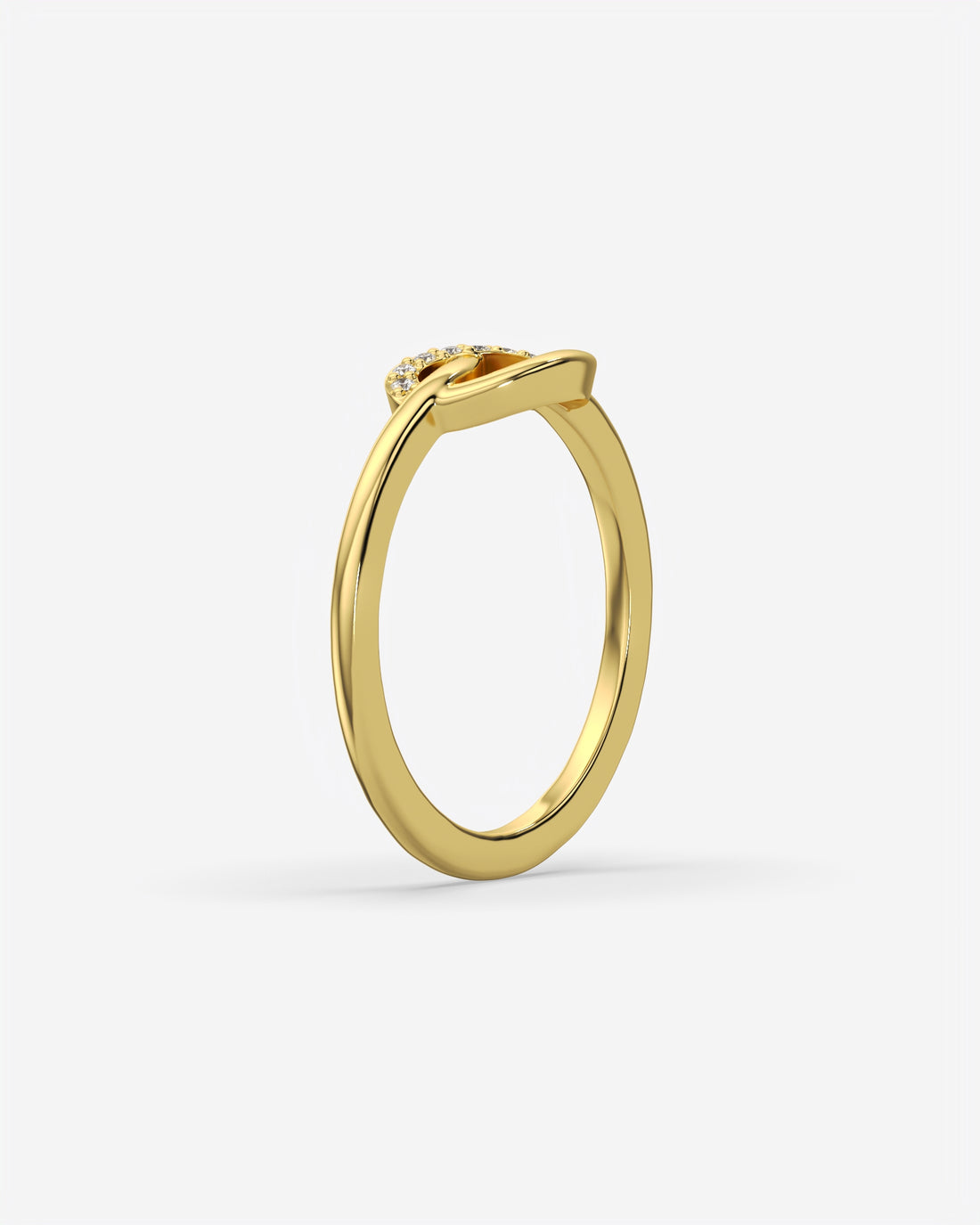 Diamond Love Knot Petite Promise Ring