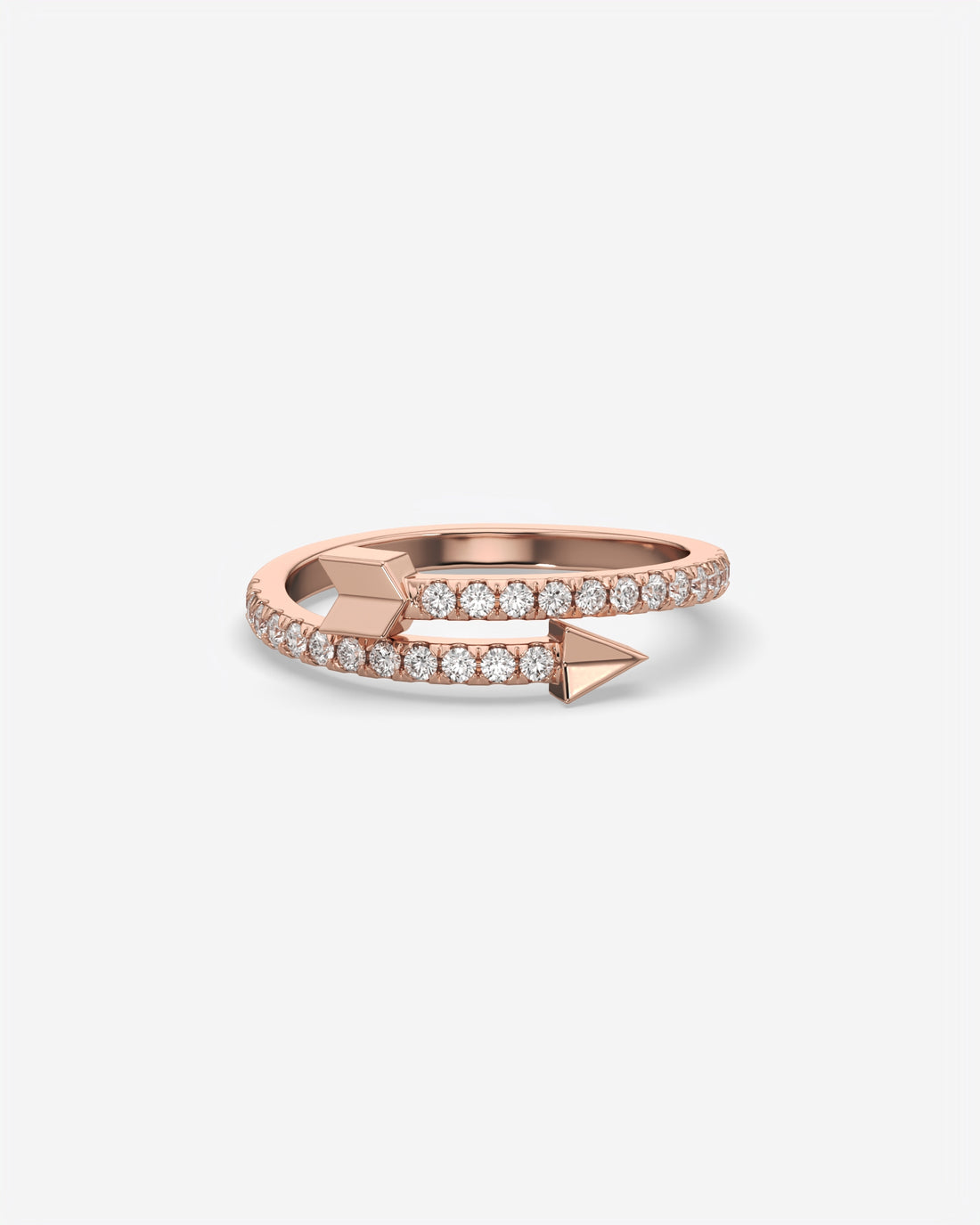 Diamond Arrow Ring 18K Rose Gold