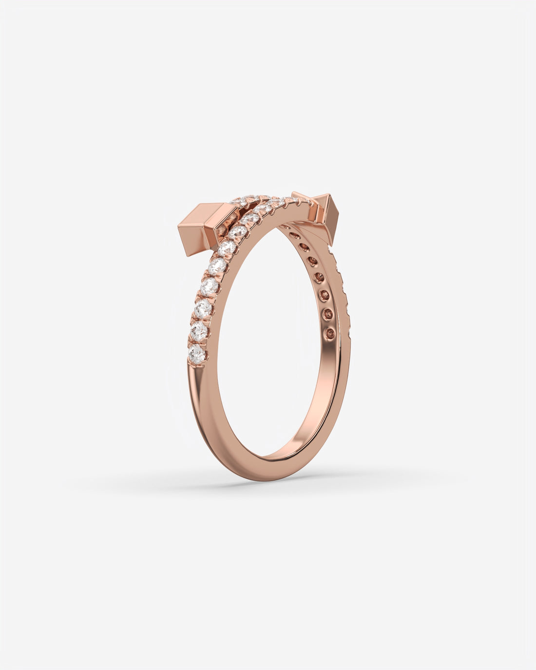 Diamond Arrow Ring 18K Rose Gold