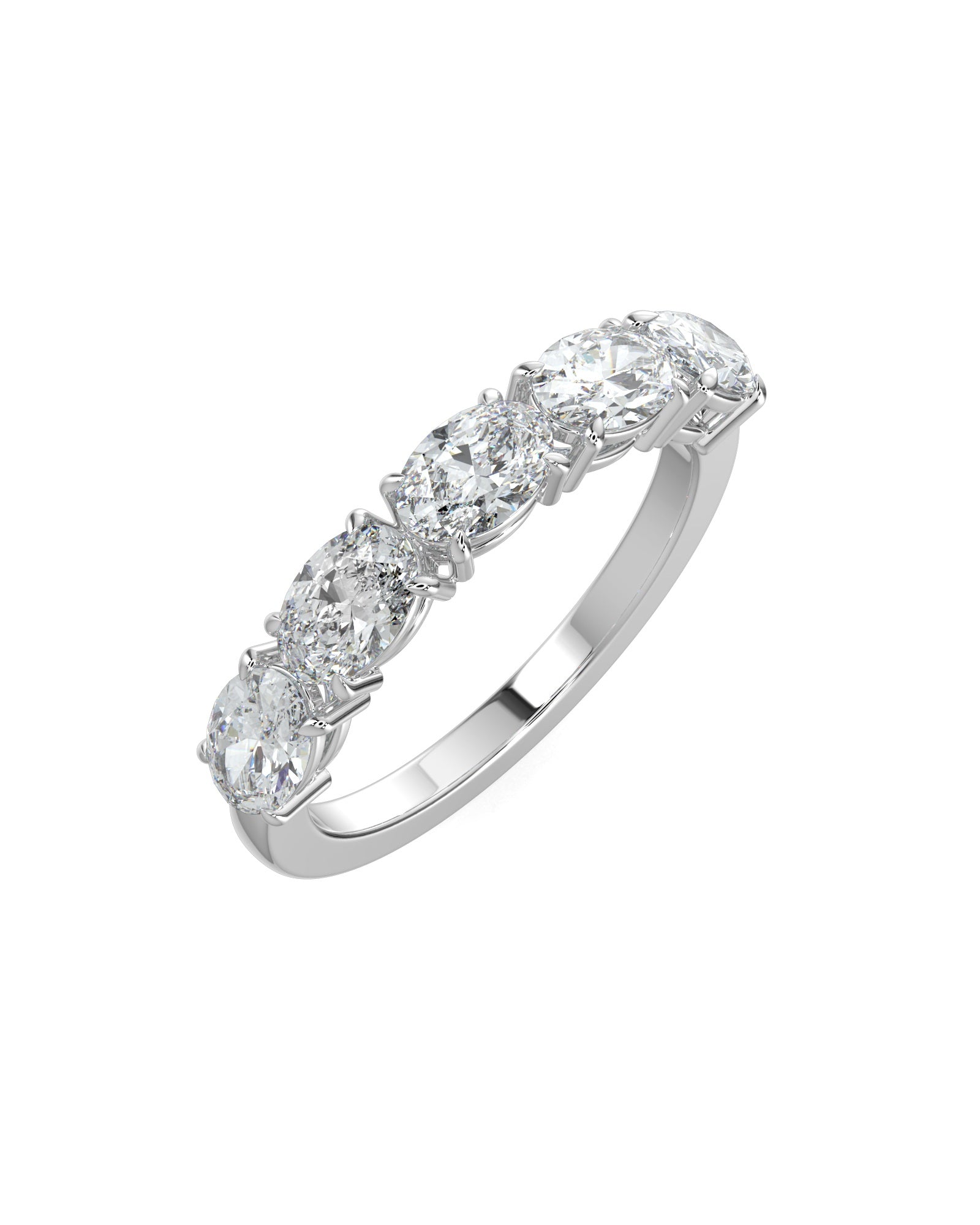 Five-Stone Oval Diamond Ring