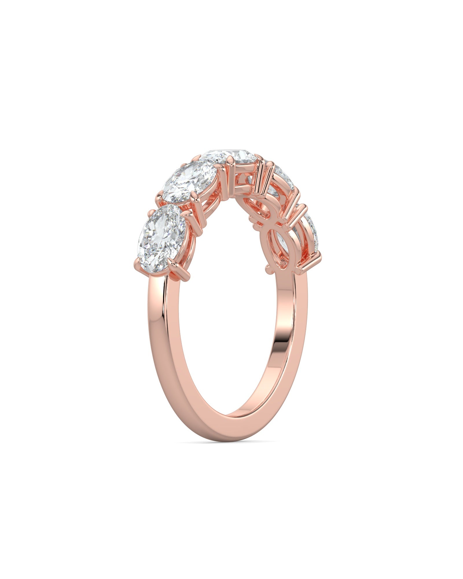 Five-Stone Oval Diamond Ring