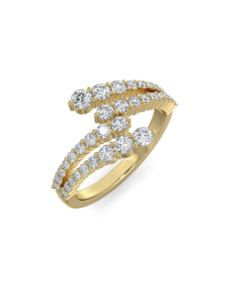 Double Open Wrap Wedding Ring