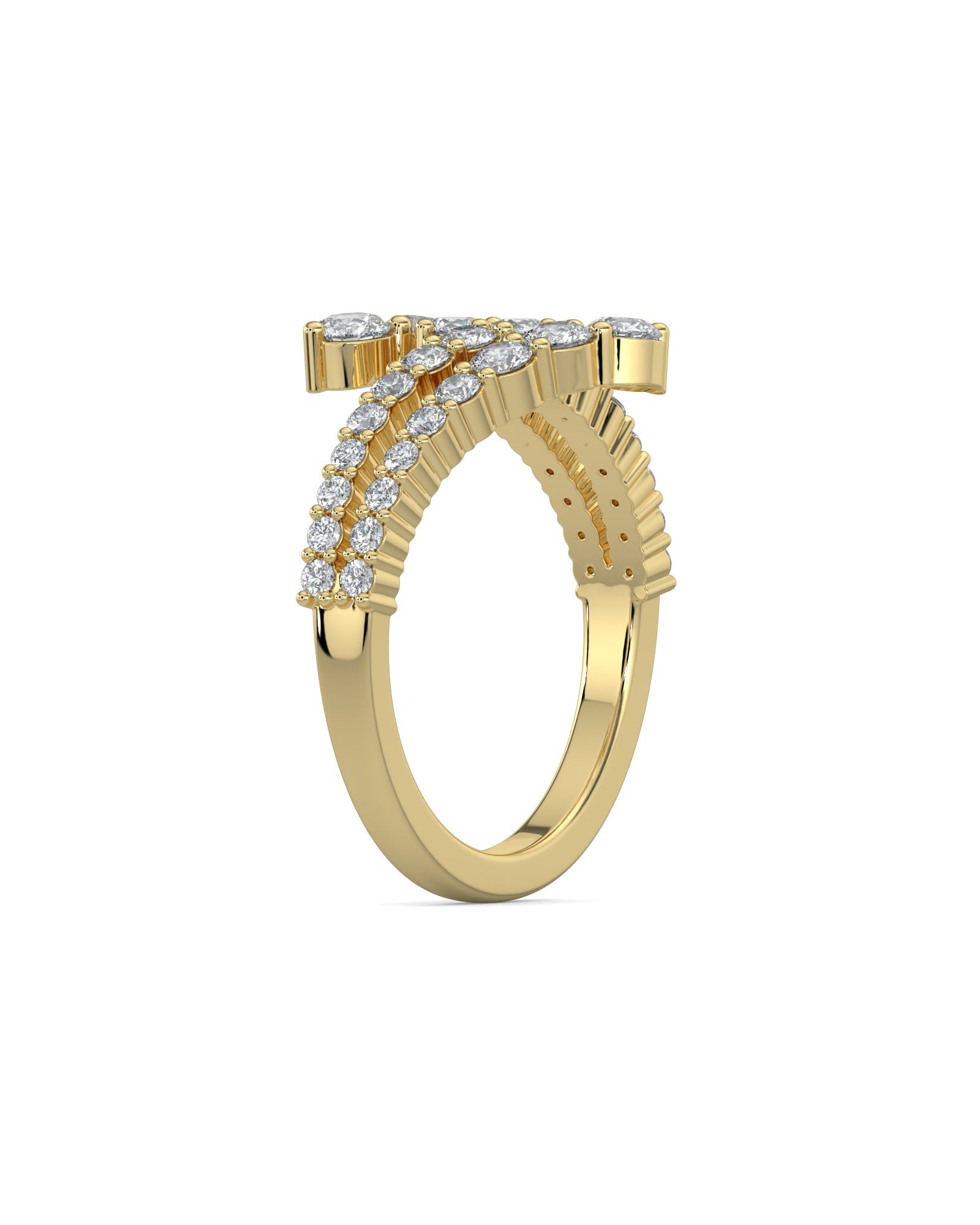 Double Open Wrap Wedding Ring
