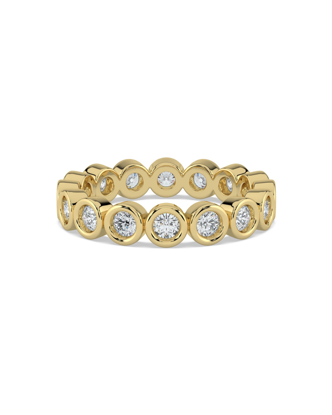 Bezel-Set Round Eternity Wedding Ring