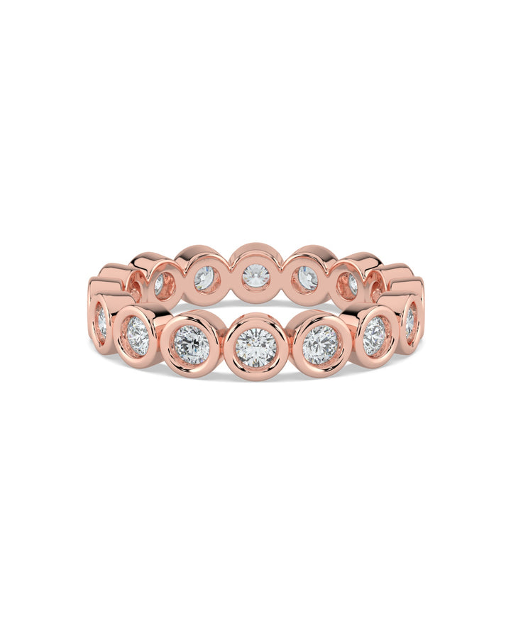 Bezel-Set Round Eternity Wedding Ring