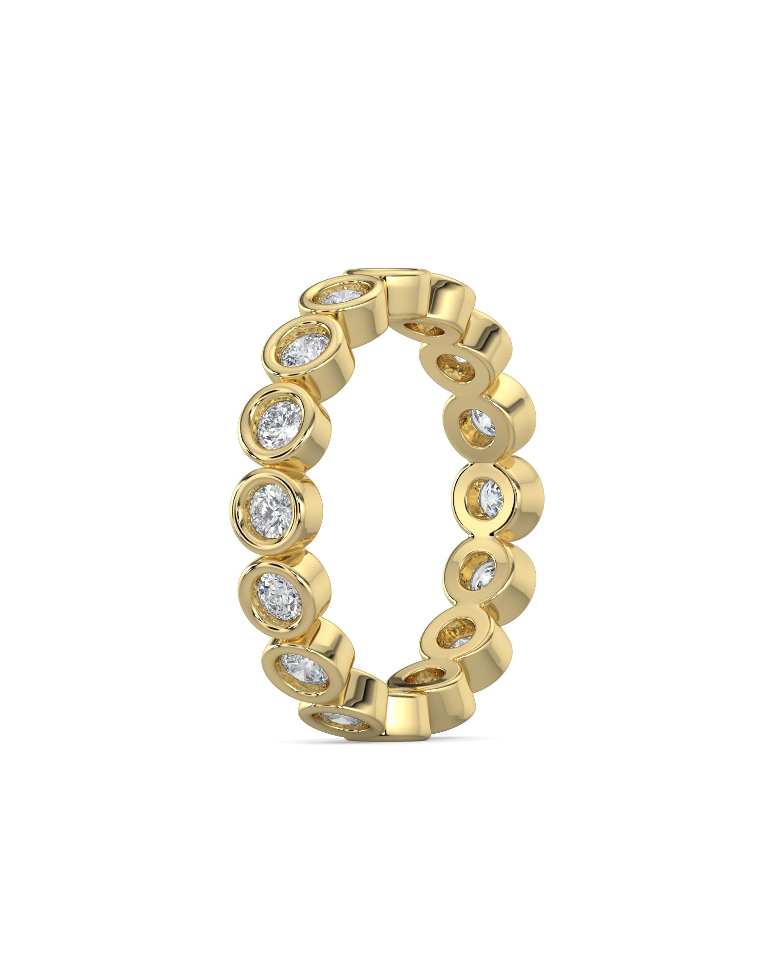 Bezel-Set Round Eternity Wedding Ring