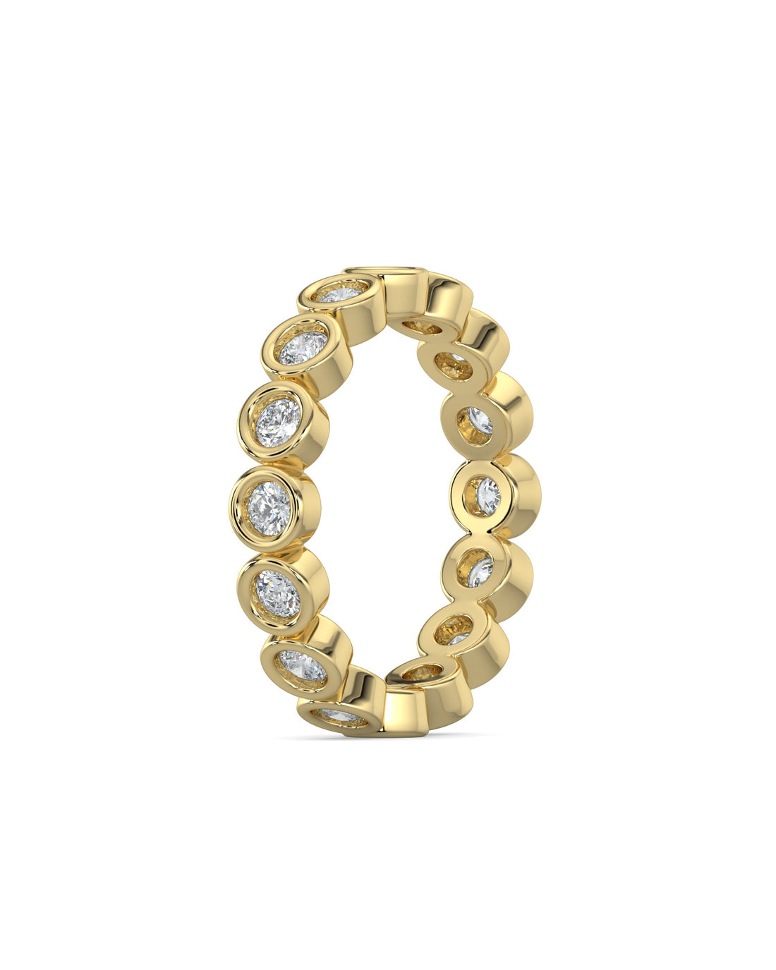 Bezel-Set Round Eternity Wedding Ring