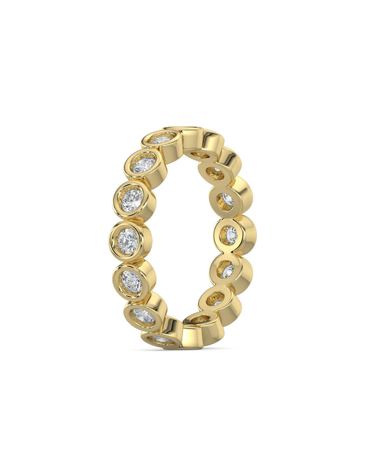 Bezel-Set Round Eternity Wedding Ring