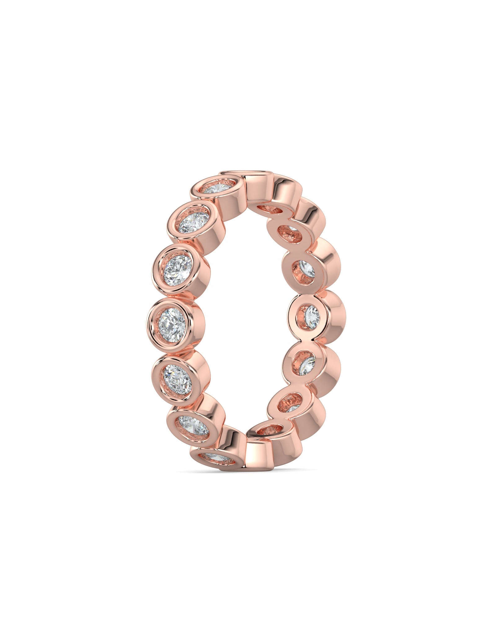 Bezel-Set Round Eternity Wedding Ring
