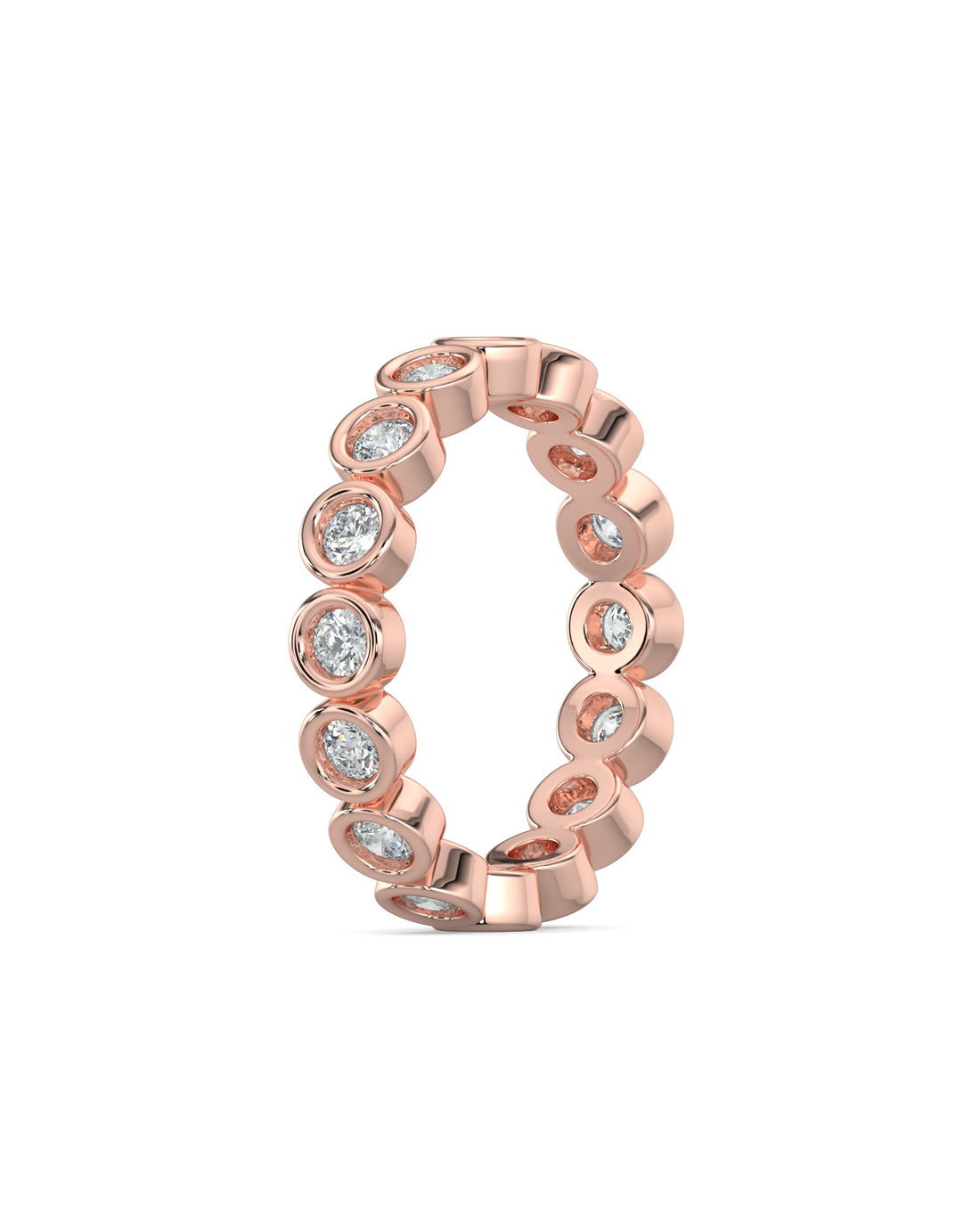 Bezel-Set Round Eternity Wedding Ring