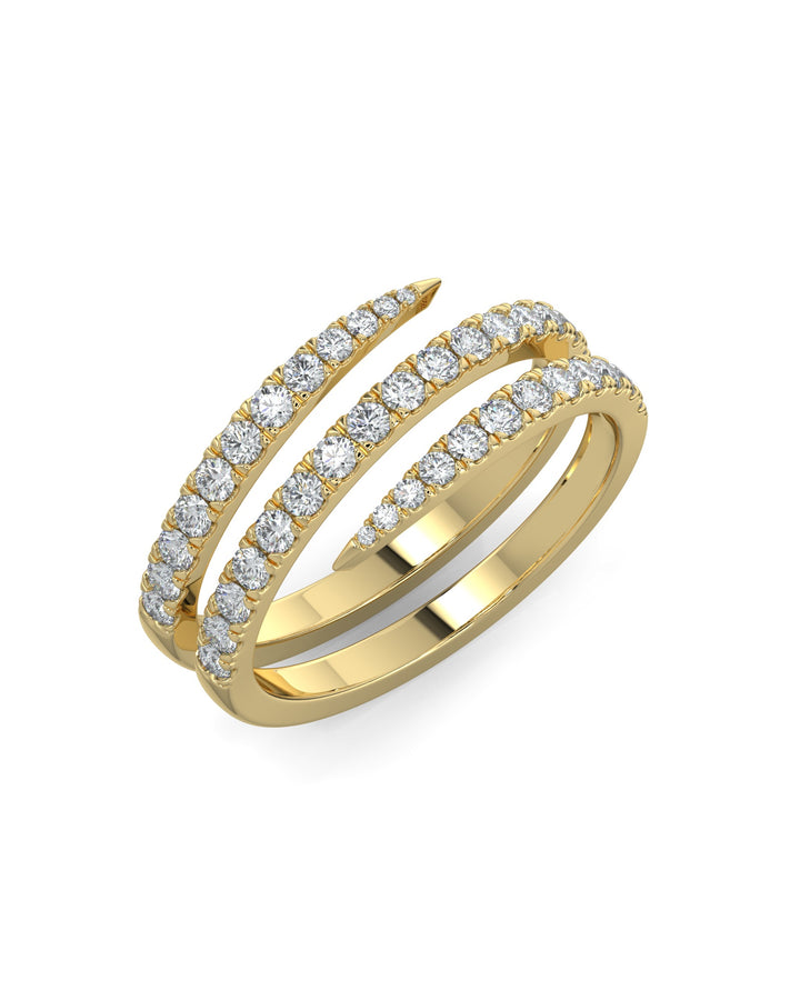 Spiral Wrap Wedding Ring