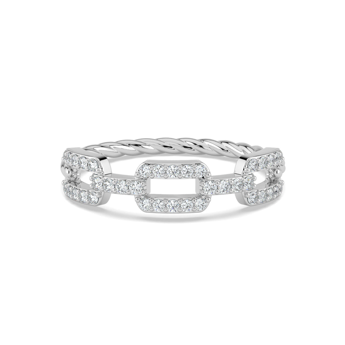 Unique Twist: Lab-Grown Twisted Rope Wedding Ring for women – Minifora