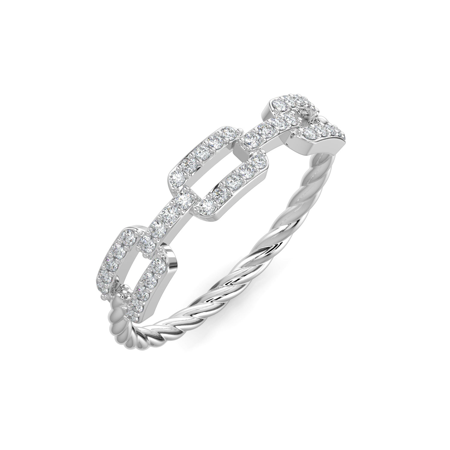 Unique Twist: Lab-Grown Twisted Rope Wedding Ring for women – Minifora
