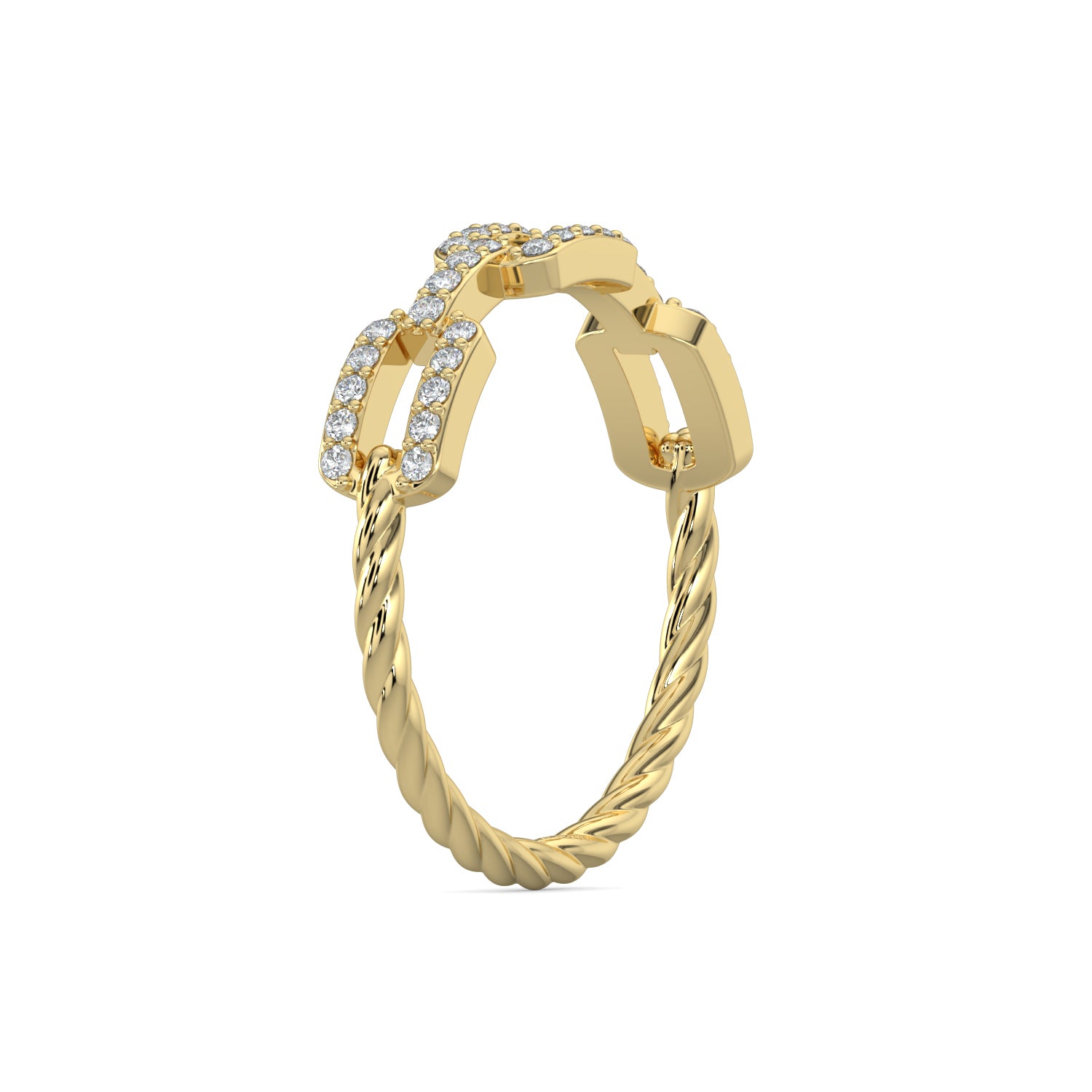 Unique Twist: Lab-Grown Twisted Rope Wedding Ring for women – Minifora