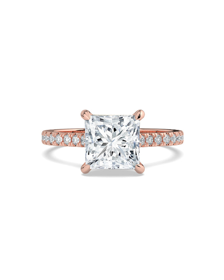 Hidden Halo Princess-Cut Engagement Ring