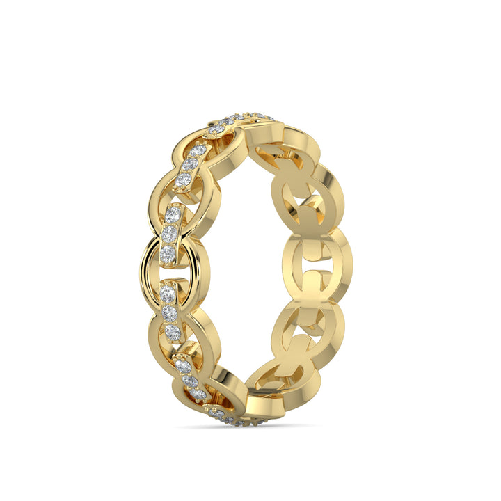 Eternity Diamond Link Ring