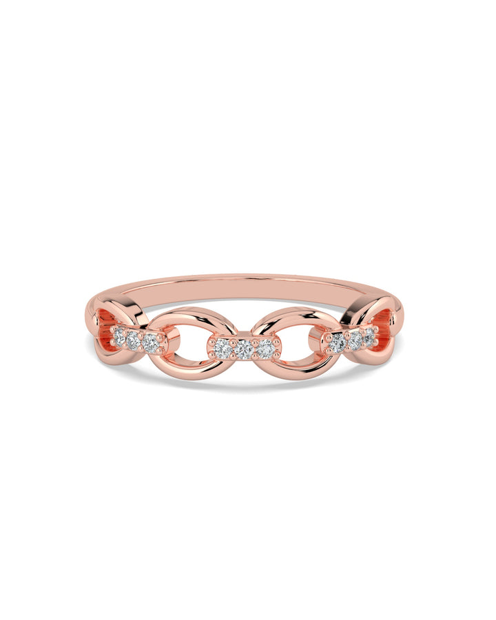 Cable Chain Diamond Ring