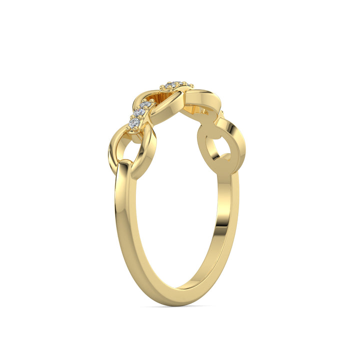 Cable Chain Diamond Ring