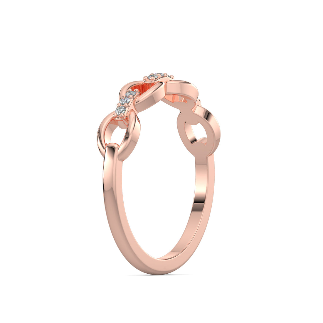 Cable Chain Diamond Ring