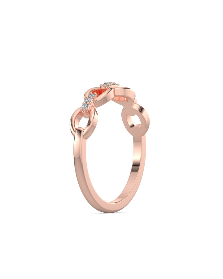 Cable Chain Diamond Ring