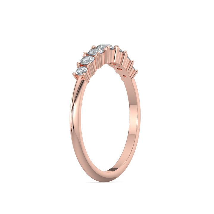 7 Stone Diamond Wedding Band