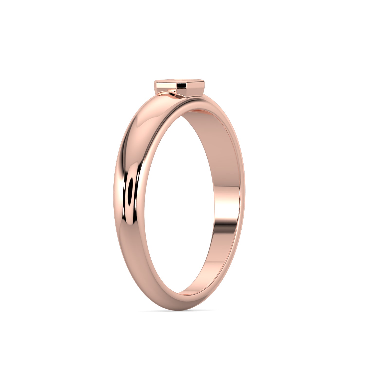 Bezel Setting Emerald Diamond Ring