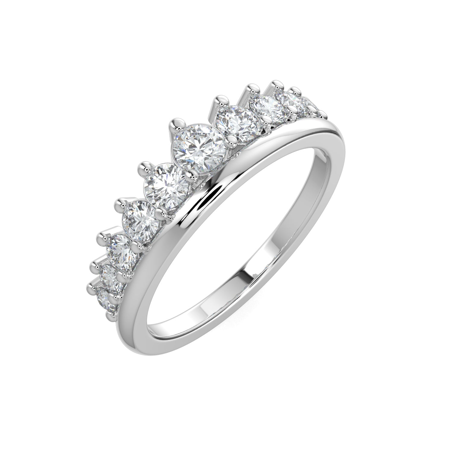 Tiara Diamond Wedding Ring