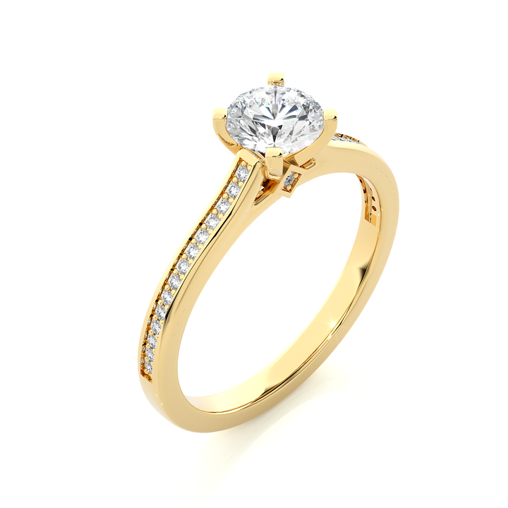 lab grown engagement ring