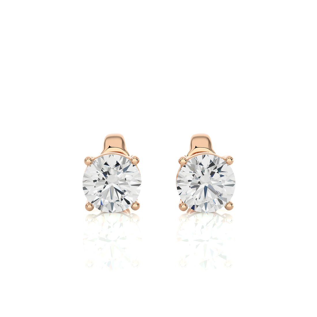 Solitaire Diamond Earrings