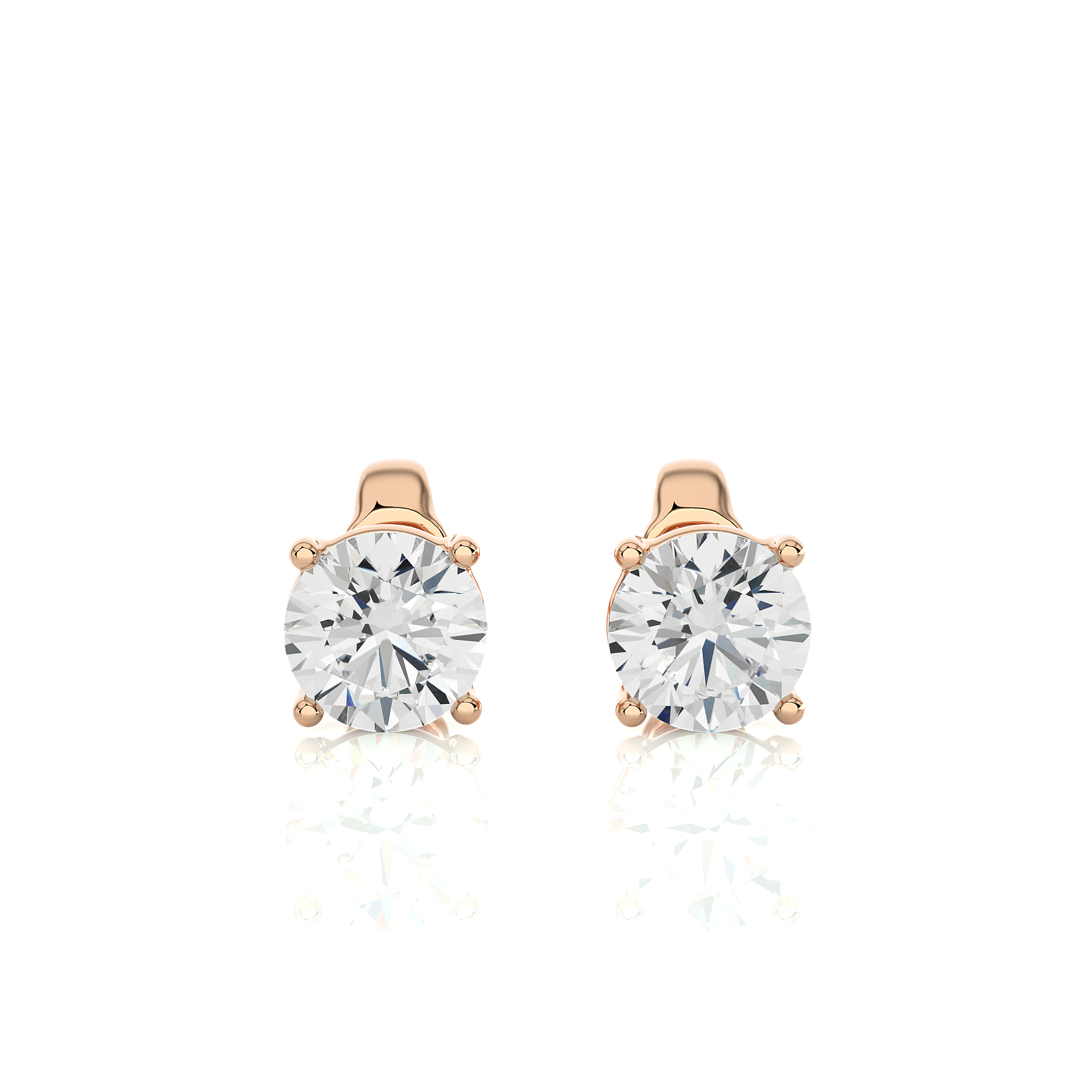 Solitaire Diamond Earrings