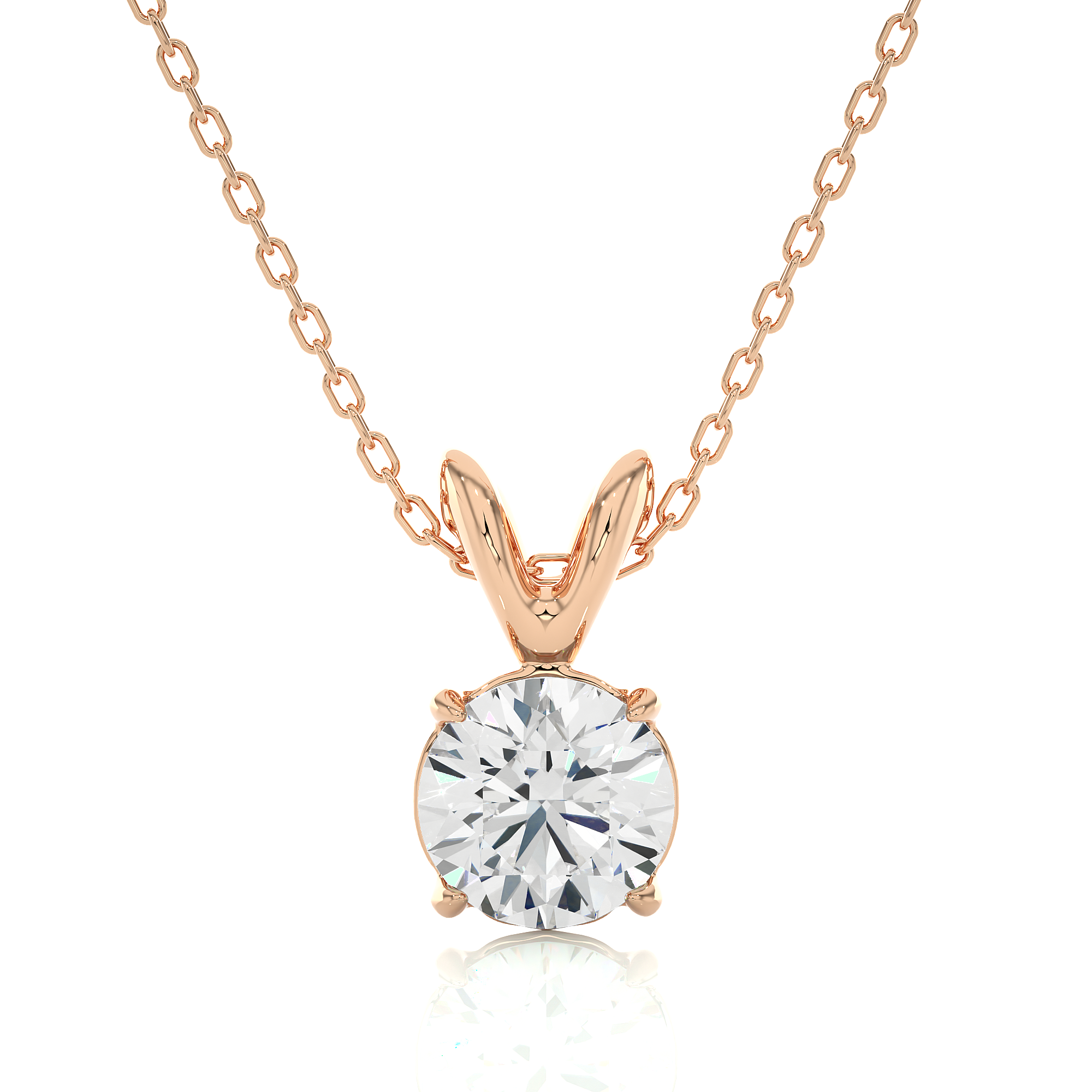 Solitaire Diamond Pendant