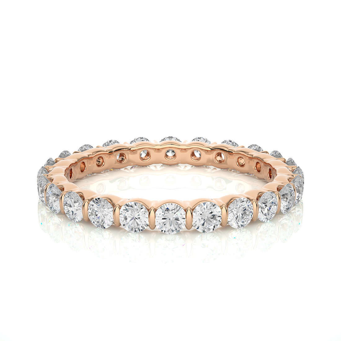 Bar-Set Wedding Eternity Band