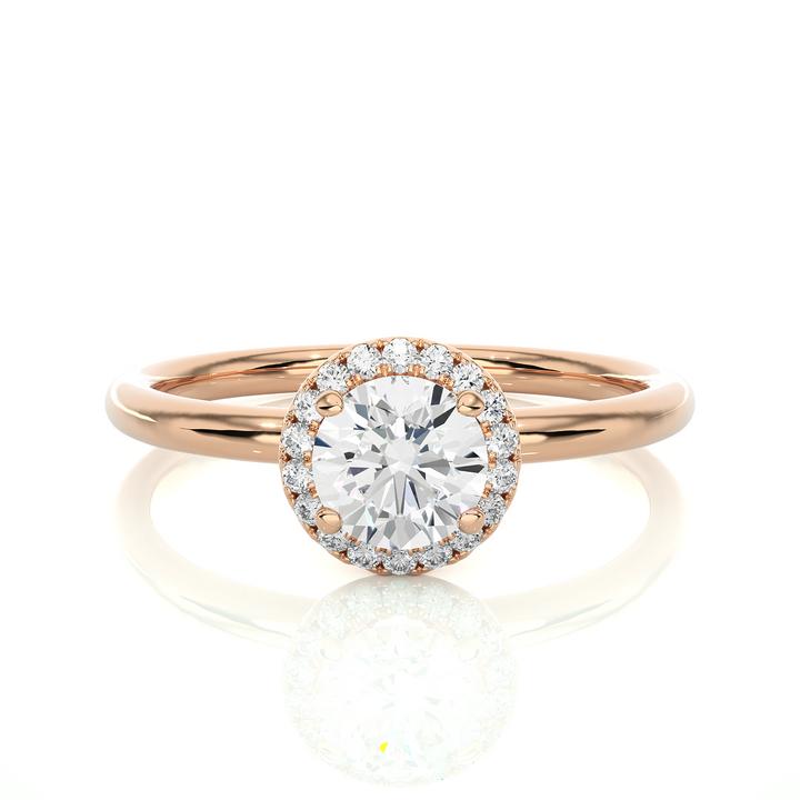 Halo Diamond Engagement Ring