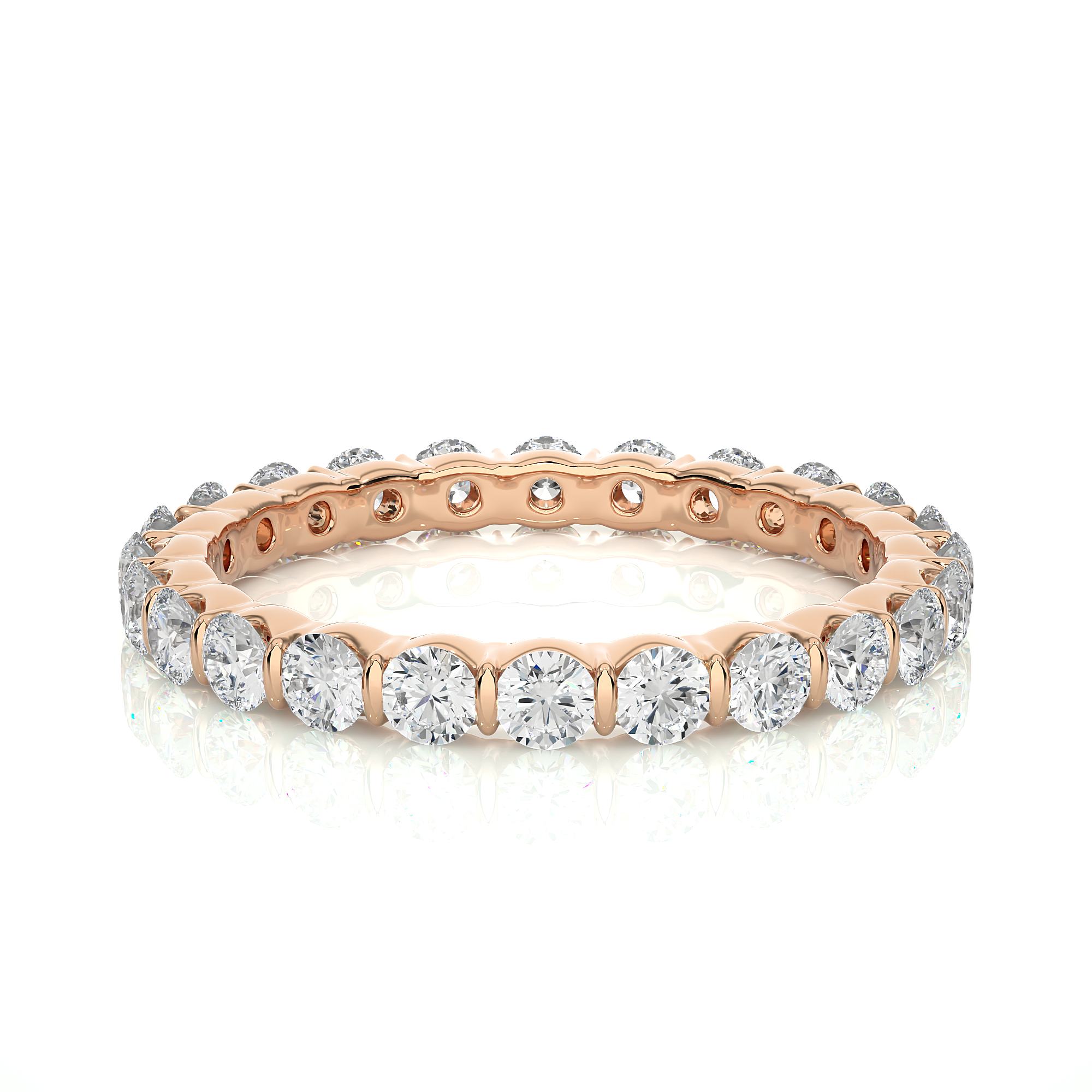 Bar-Set Wedding Eternity Band