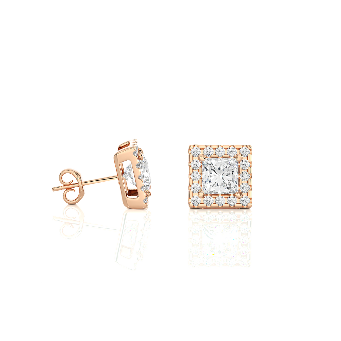lab grown diamond earrings