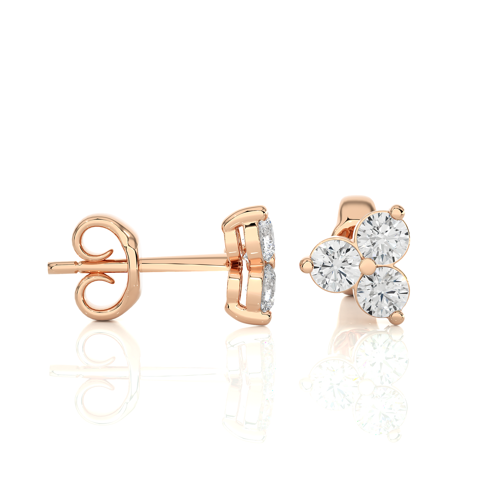 diamond stud earrings women