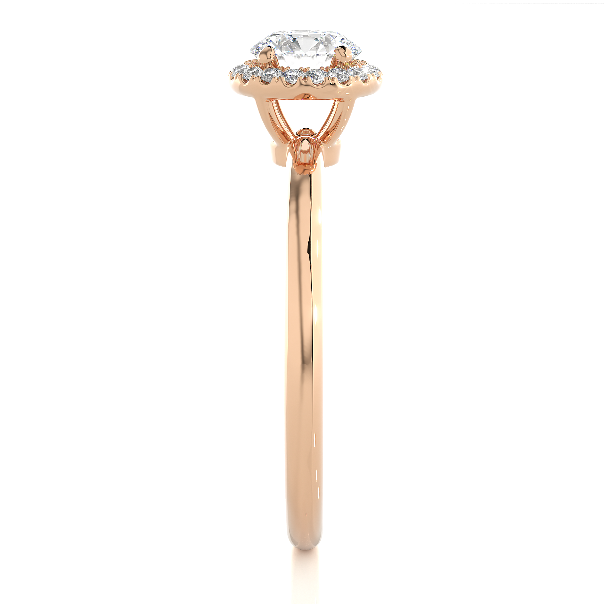 diamond engagement band