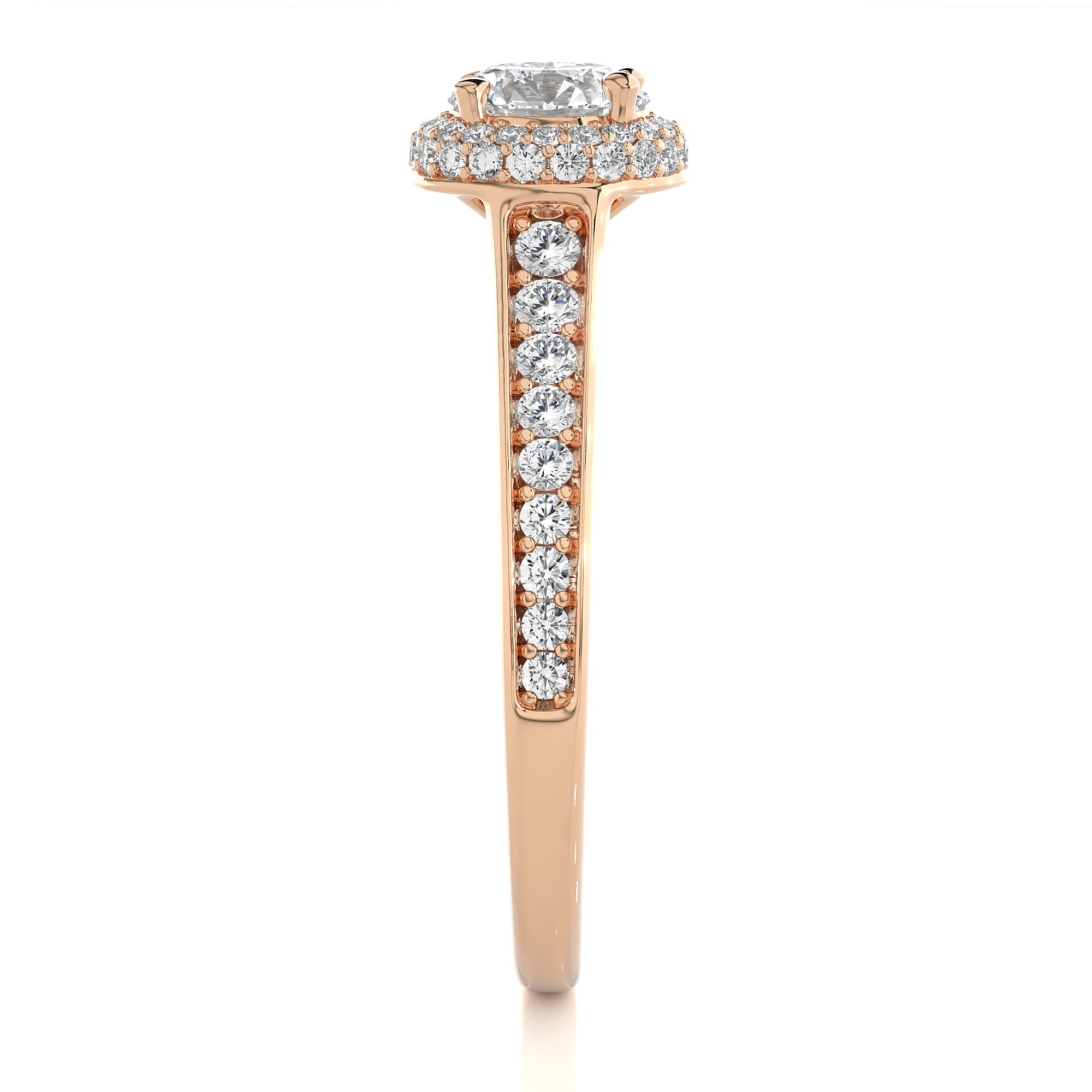 diamond engagement band