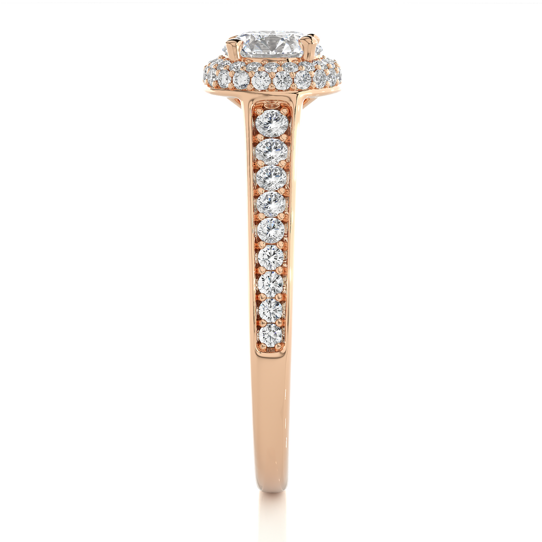 diamond engagement band