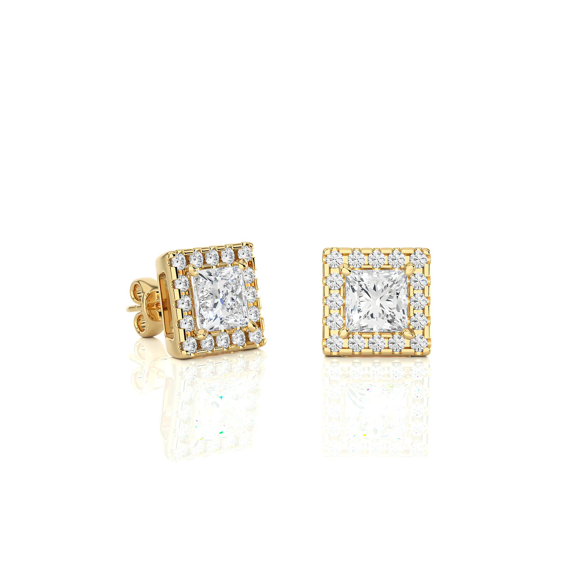 lab grown diamond earrings