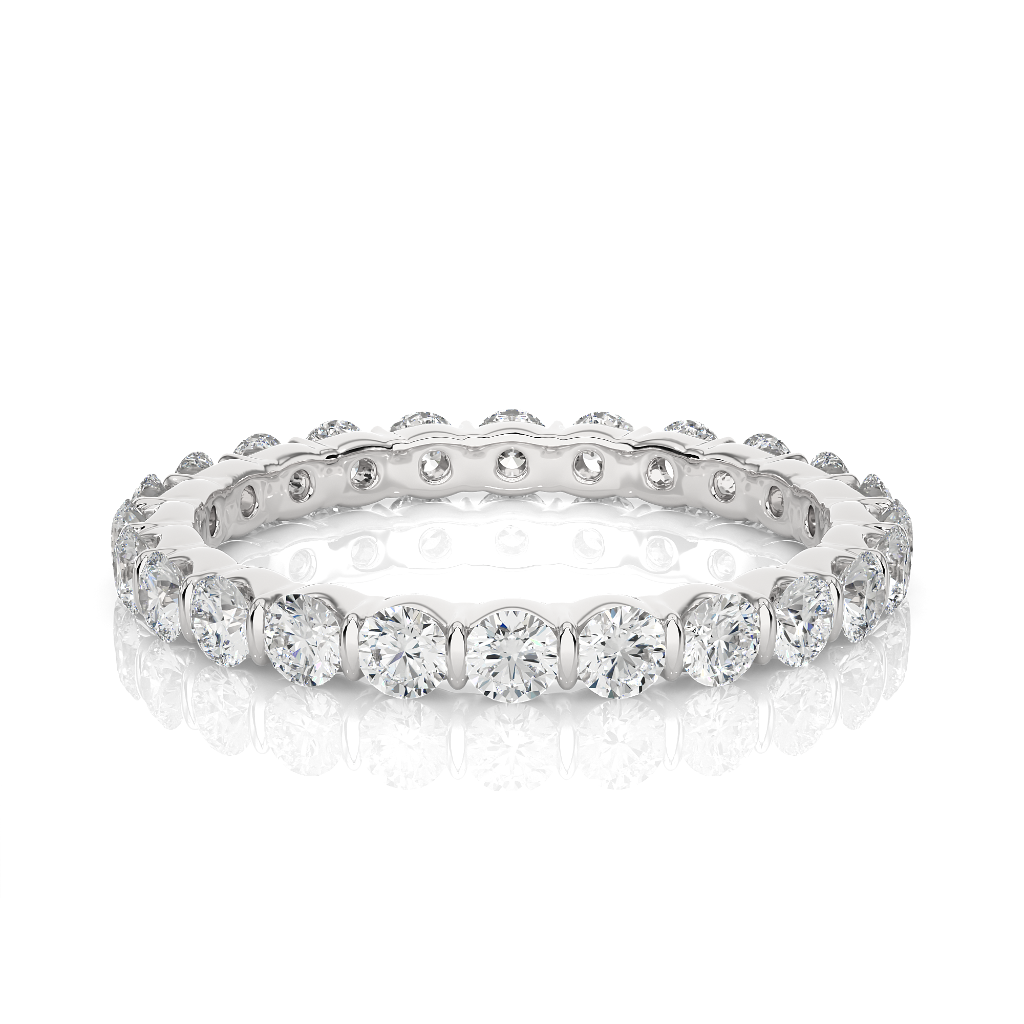 Bar-Set Wedding Eternity Band