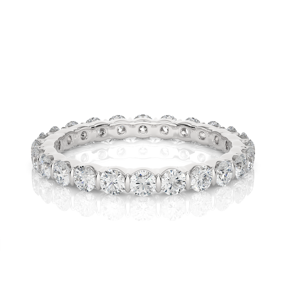 Bar-Set Wedding Eternity Band